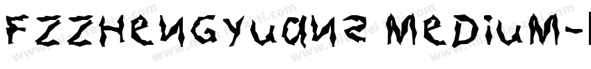 FZZhengYuanS Medium字体转换